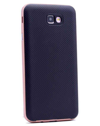 Galaxy J7 Prime Uyumlu Kılıf Zore İnce Mono Karbon Silikon Kapak