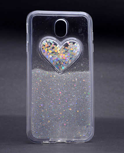 Galaxy J730 Pro Uyumlu Kılıf Zore Kalpli Silikon