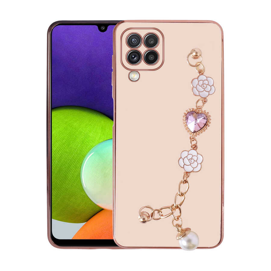 Galaxy M22 Uyumlu Kılıf El Tutamaçlı Kamera Korumalı Zore Taka Silikon Kapak