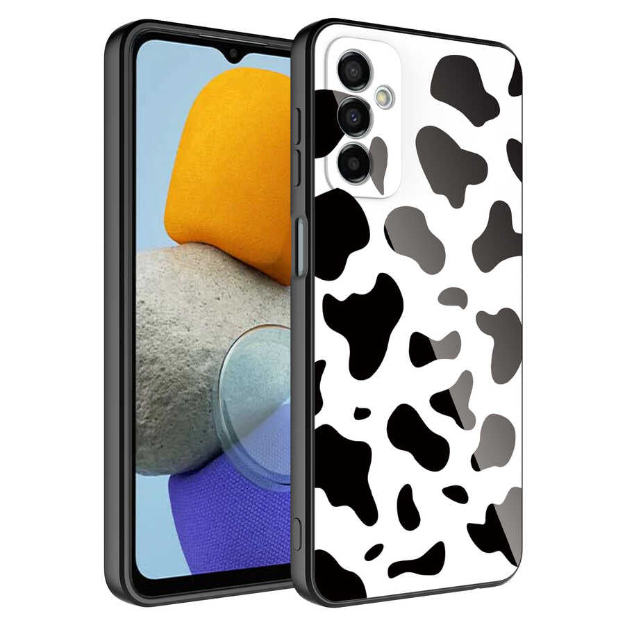 Galaxy M23 Uyumlu Kılıf Kamera Korumalı Desenli Sert Silikon Zore Epoksi Kapak