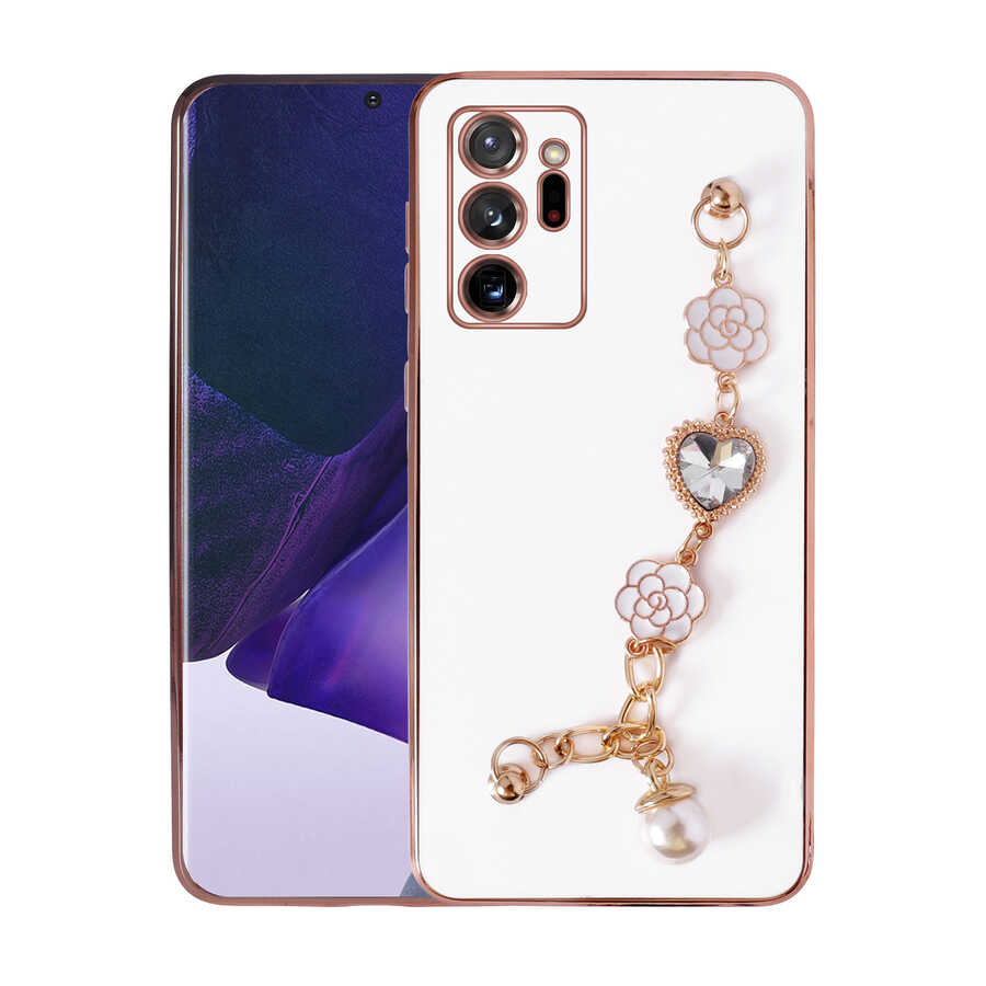 Galaxy Note 20 Ultra Uyumlu Kılıf El Tutamaçlı Kamera Korumalı Zore Taka Silikon Kapak