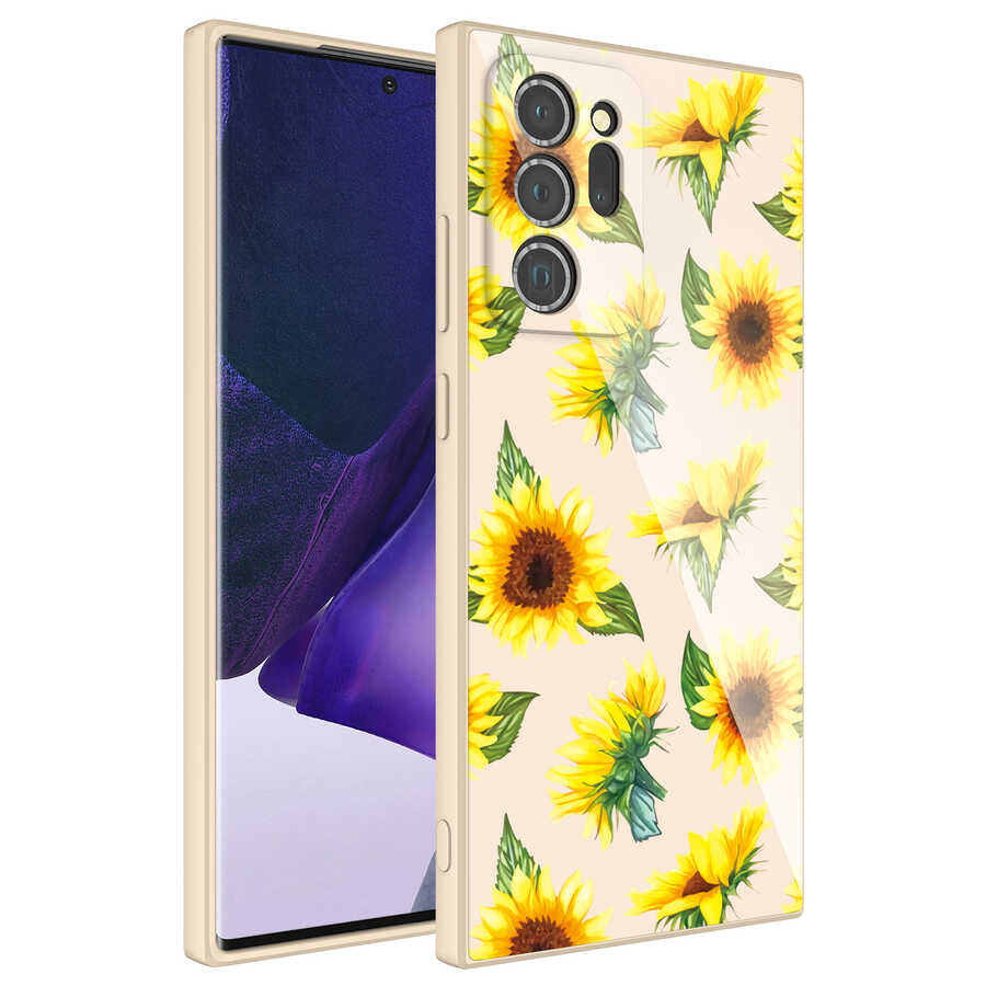 Galaxy Note 20 Ultra Uyumlu Kılıf Kamera Korumalı Desenli Sert Silikon Zore Epoksi Kapak
