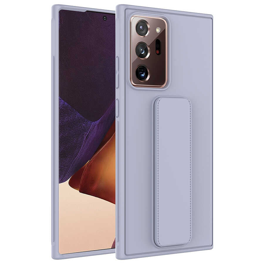 Galaxy Note 20 Ultra Uyumlu Kılıf Zore Qstand Kapak