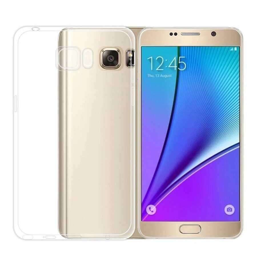 Galaxy Note 5 Uyumlu Kılıf Zore Kamera Korumalı Süper Silikon Kapak