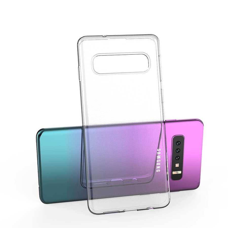 Galaxy S10 Plus Uyumlu Kılıf Zore Kamera Korumalı Süper Silikon Kapak