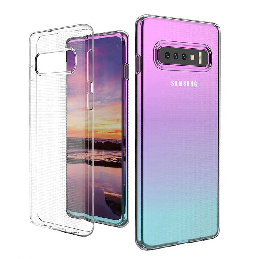Galaxy S10 Plus Uyumlu Kılıf Zore Kamera Korumalı Süper Silikon Kapak