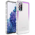 Galaxy S20 FE Uyumlu Kılıf Simli ve Renk Geçiş Tasarımlı Lens Korumalı Zore Park Kapak