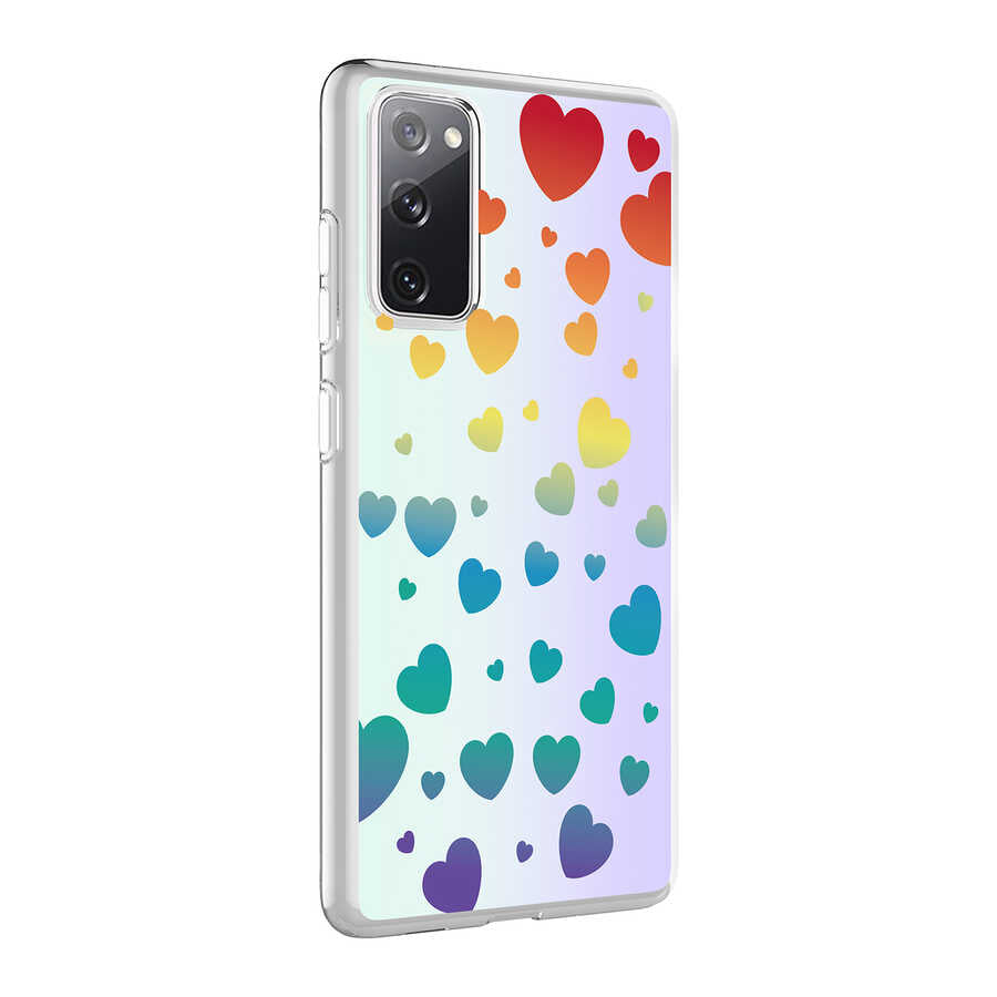 Galaxy S20 FE Uyumlu Kılıf Zore M-Blue Desenli Kapak