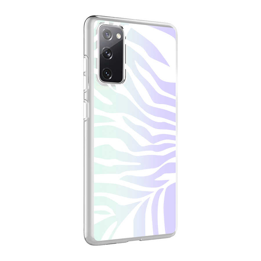 Galaxy S20 FE Uyumlu Kılıf Zore M-Blue Desenli Kapak