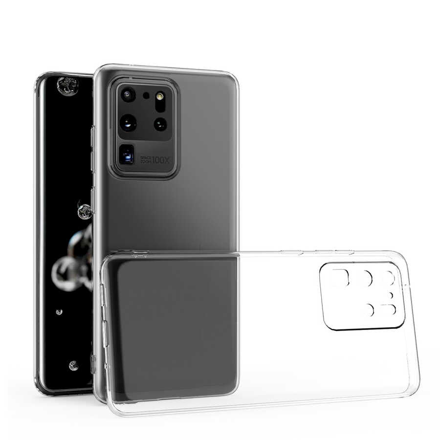 Galaxy S20 Ultra Uyumlu Kılıf Zore Kamera Korumalı Süper Silikon Kapak