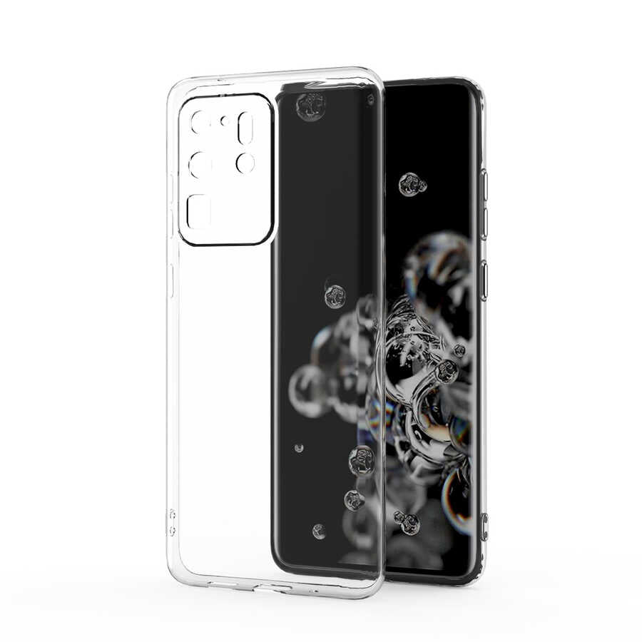 Galaxy S20 Ultra Uyumlu Kılıf Zore Kamera Korumalı Süper Silikon Kapak