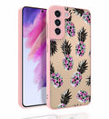 Galaxy S21 FE Uyumlu Kılıf Desenli Kamera Korumalı Parlak Zore Nora Kapak
