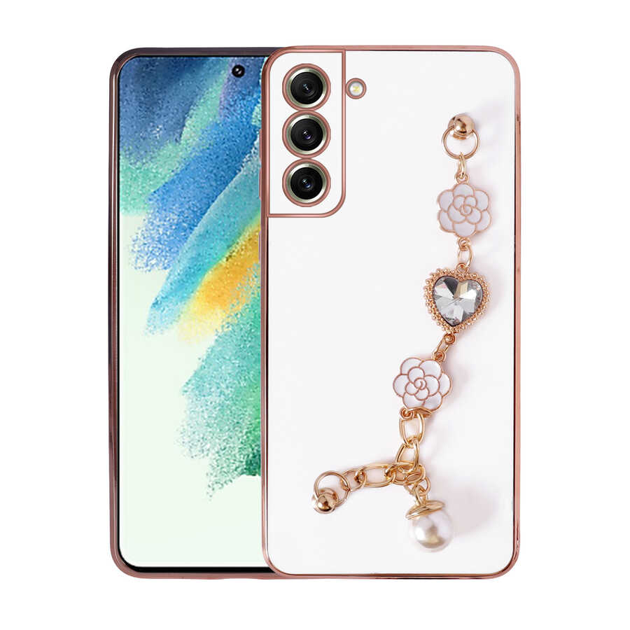 Galaxy S21 FE Uyumlu Kılıf El Tutamaçlı Kamera Korumalı Zore Taka Silikon Kapak