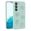 Galaxy S21 FE Uyumlu Kılıf Kabartma Figürlü Parlak Zore Toys Silikon Kapak