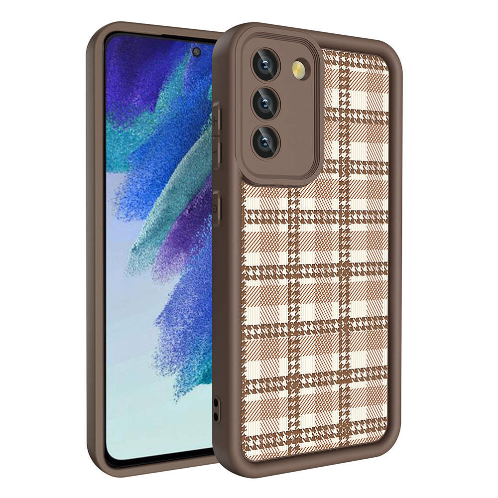 Galaxy S21 FE Uyumlu Kılıf Kamera Korumalı Baskılı Arka Yüzey Zore Klas Kapak