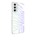 Galaxy S21 FE Uyumlu Kılıf Zore M-Blue Desenli Kapak