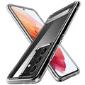 Galaxy S21 Ultra Uyumlu Kılıf Standlı Şeffaf Silikon Zore L-Stand Kapak