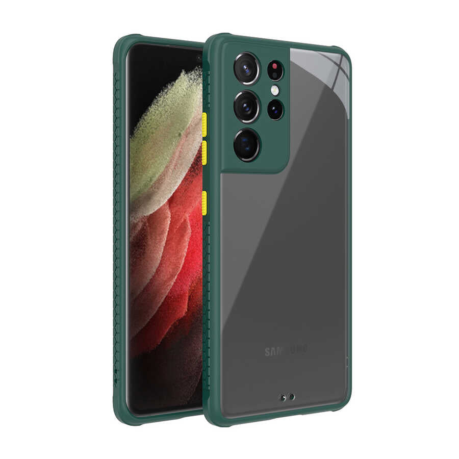 Galaxy S21 Ultra Uyumlu Kılıf Zore Kaff Kapak