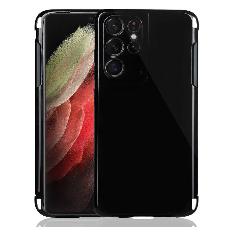 Galaxy S21 Ultra Uyumlu Kılıf Zore Kalem Bölmeli Süper Silikon Kapak