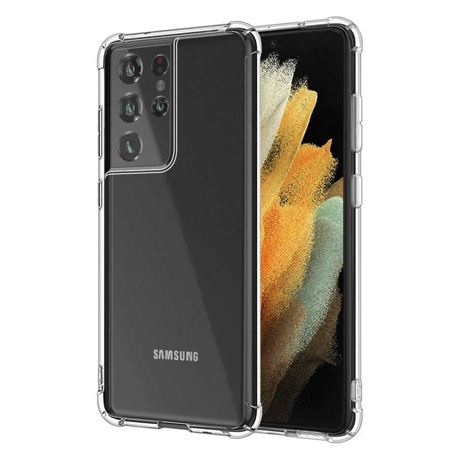 Galaxy S21 Ultra Uyumlu Kılıf Zore Nitro Anti Shock Silikon