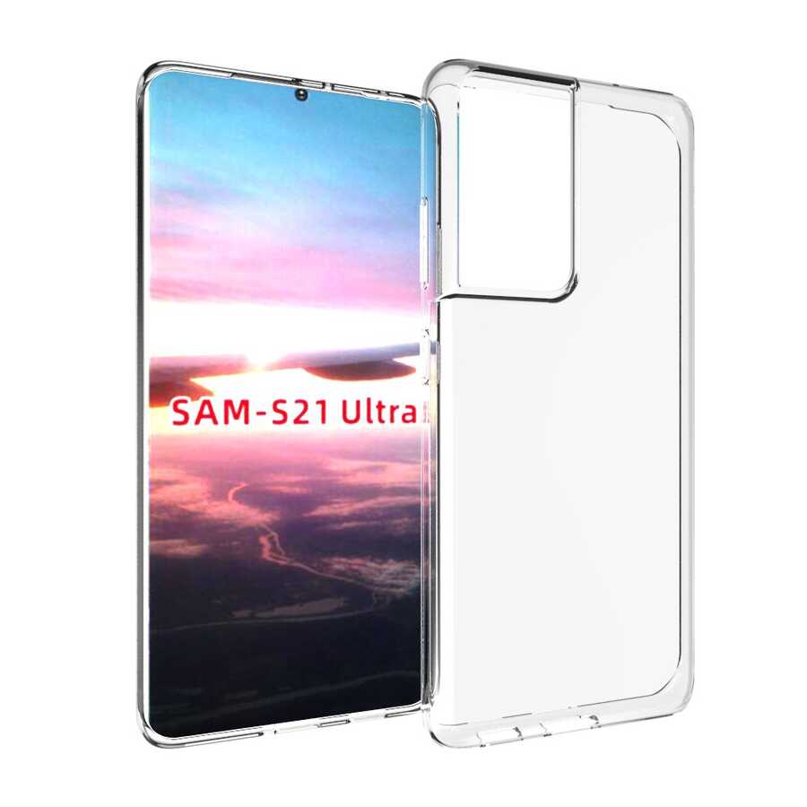 Galaxy S21 Ultra Uyumlu Kılıf Zore Süper Silikon Kapak
