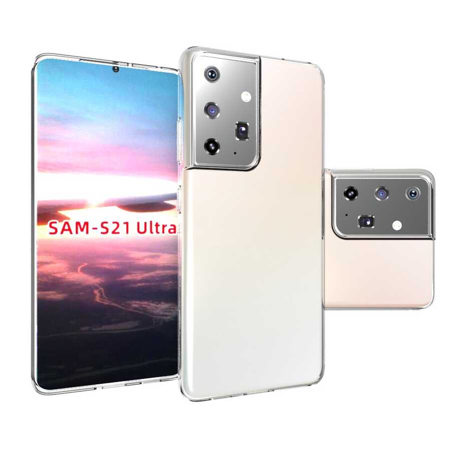 Galaxy S21 Ultra Uyumlu Kılıf Zore Süper Silikon Kapak