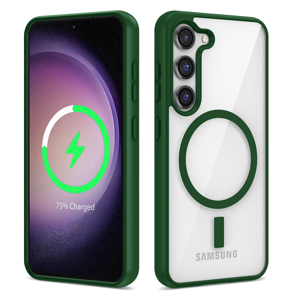 Galaxy S22 Uyumlu Kılıf M-safe Wireless Şarj Özellikli Silikon Zore Ege Kapak