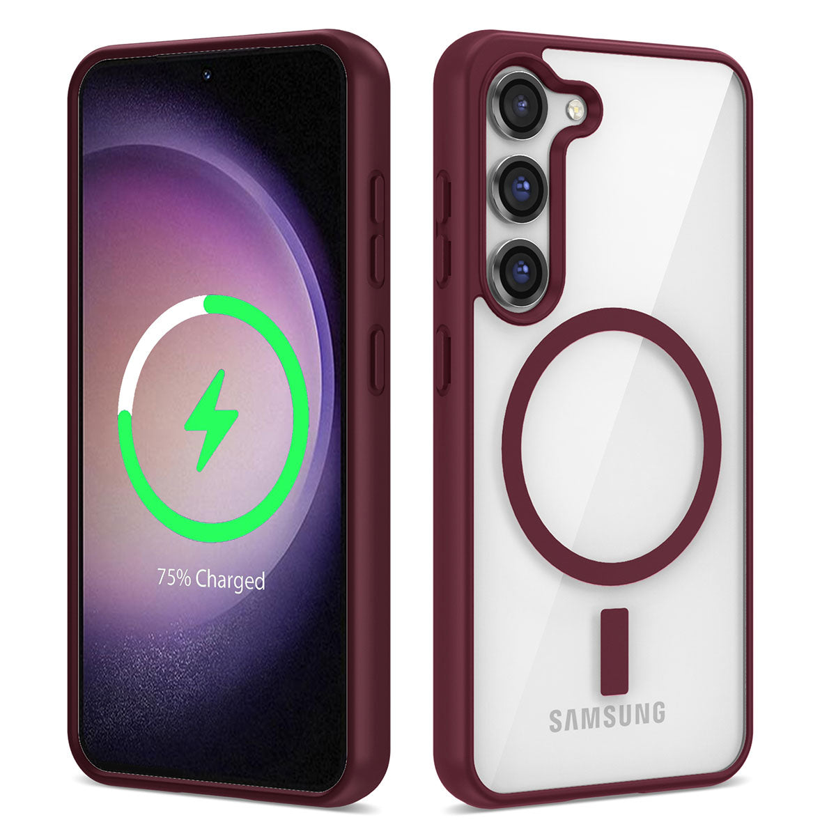 Galaxy S22 Uyumlu Kılıf M-safe Wireless Şarj Özellikli Silikon Zore Ege Kapak