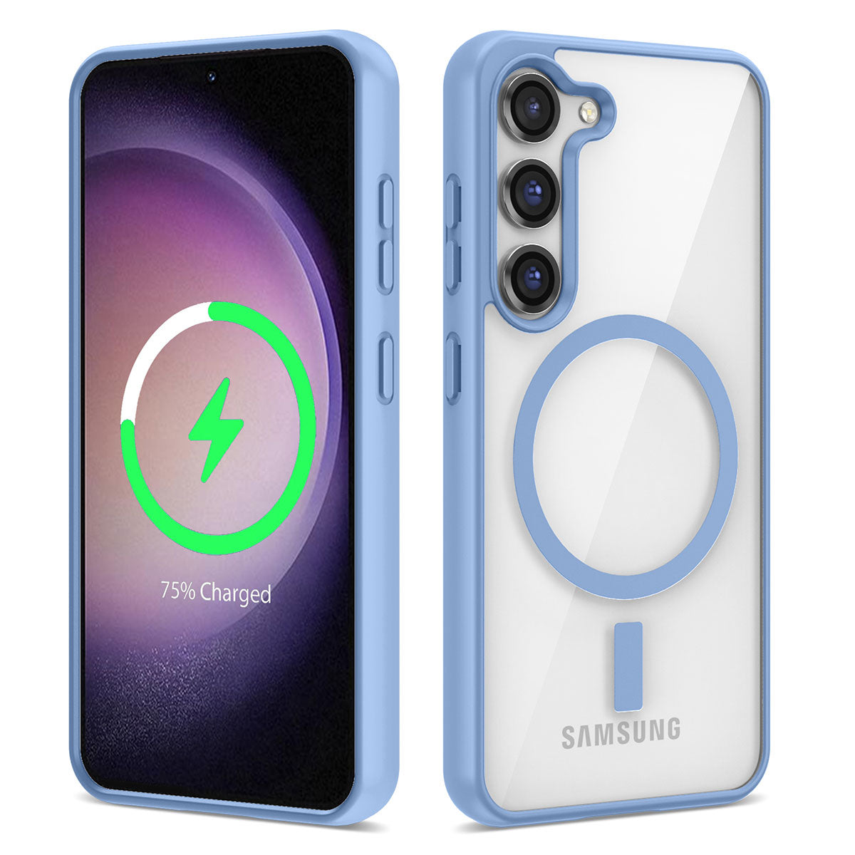 Galaxy S22 Uyumlu Kılıf M-safe Wireless Şarj Özellikli Silikon Zore Ege Kapak