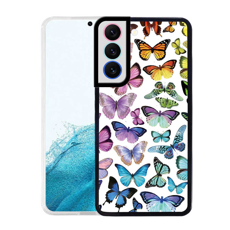 Galaxy S22 Uyumlu Kılıf Zore M-Fit Desenli Kapak