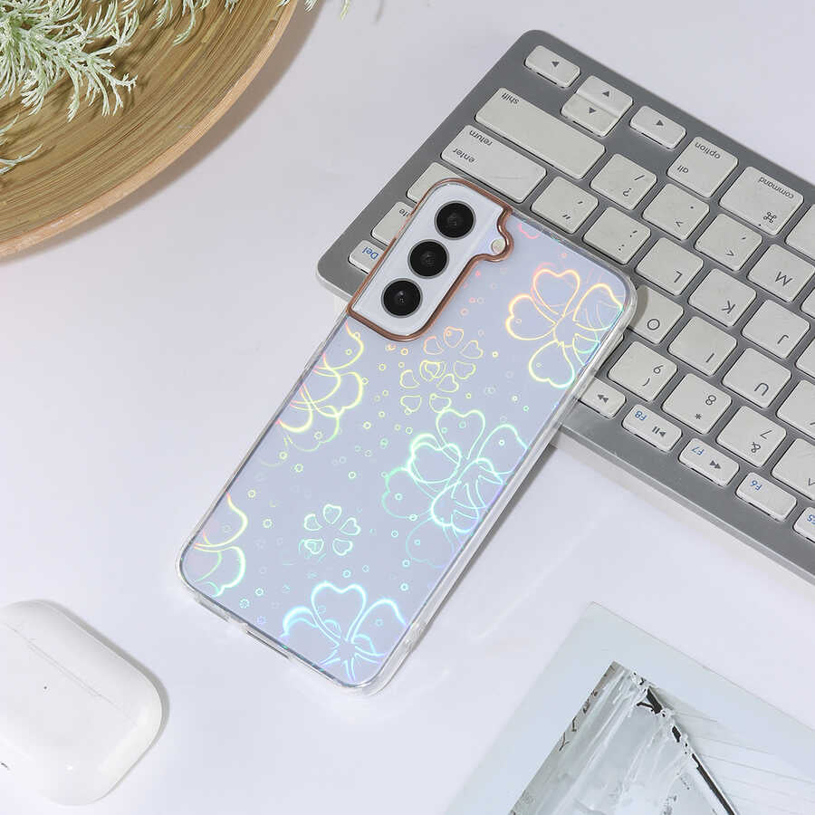 Galaxy S22 Uyumlu Kılıf Zore Sidney Desenli Sert Kapak