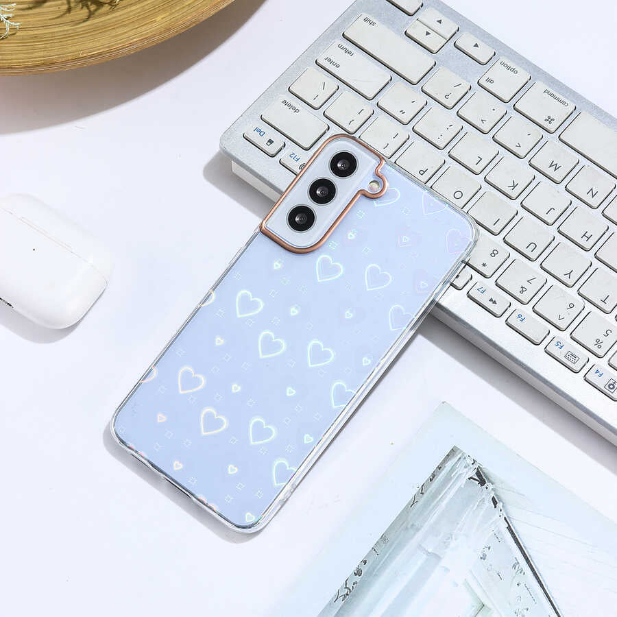 Galaxy S22 Plus Uyumlu Kılıf Zore Sidney Desenli Sert Kapak