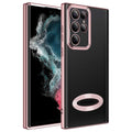 Galaxy S22 Ultra Uyumlu Kılıf Kamera Korumalı Logo Gösteren Zore Omega Kapak
