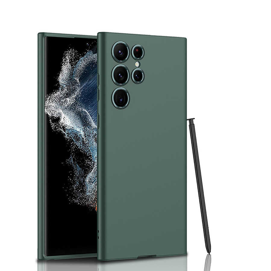 Galaxy S22 Ultra Uyumlu Kılıf Zore Silikon Kıpta Kapak