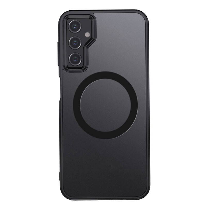 Galaxy S23 FE Uyumlu Kılıf Sert PC Arka Yüzey Wireless Şarj Özellikli Zore Flet M-safe Kapak