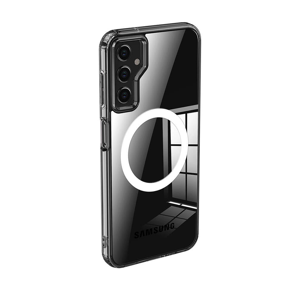 Galaxy S23 FE Uyumlu Kılıf Sert PC Arka Yüzey Wireless Şarj Özellikli Zore Flet M-safe Kapak