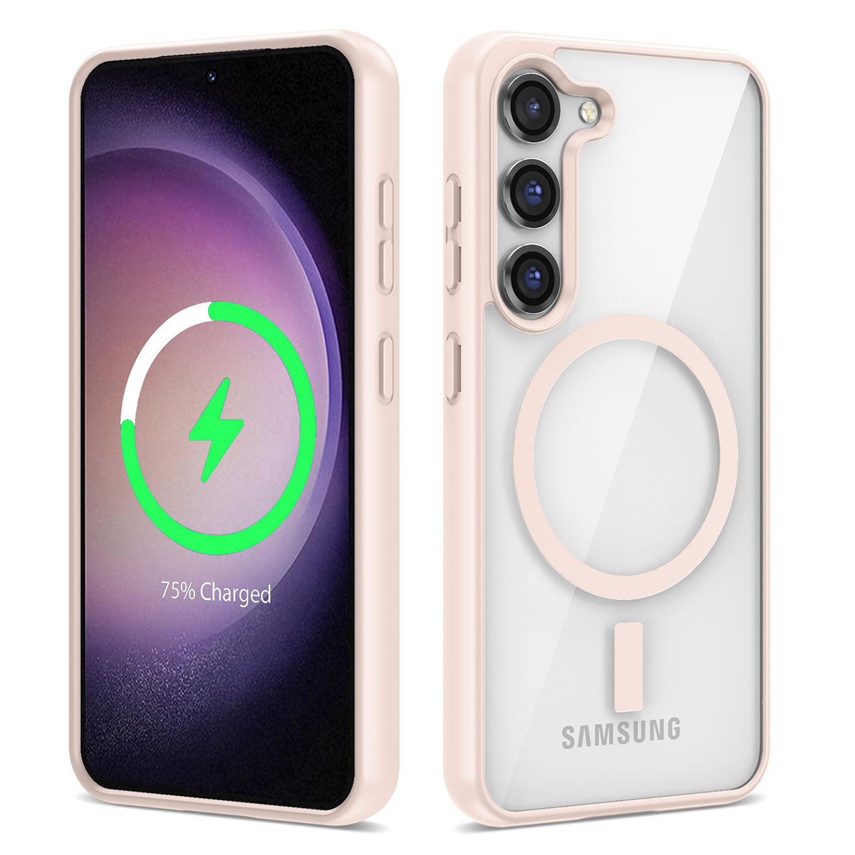 Galaxy S23 Uyumlu Kılıf M-safe Wireless Şarj Özellikli Silikon Zore Ege Kapak