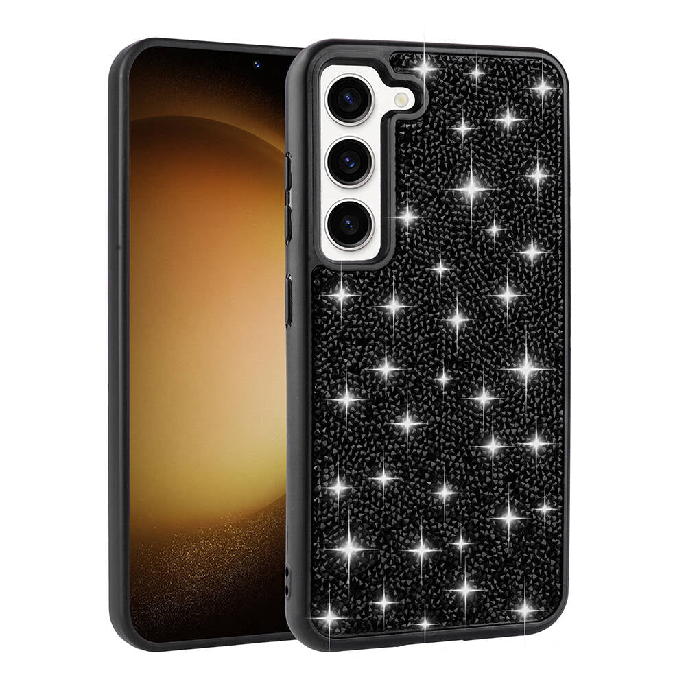 Galaxy S23 Uyumlu Kılıf Parlak Taşlı Tasarım Zore Pırlanta Kapak