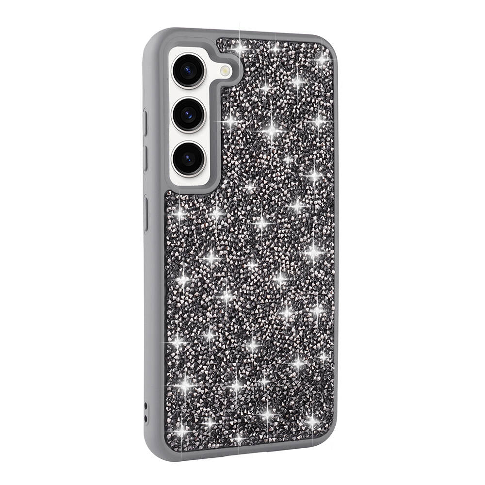 Galaxy S23 Uyumlu Kılıf Parlak Taşlı Tasarım Zore Pırlanta Kapak