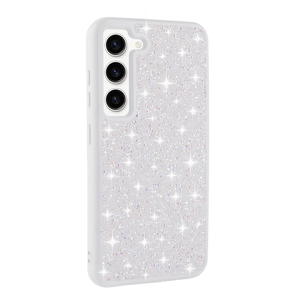 Galaxy S23 Uyumlu Kılıf Parlak Taşlı Tasarım Zore Pırlanta Kapak