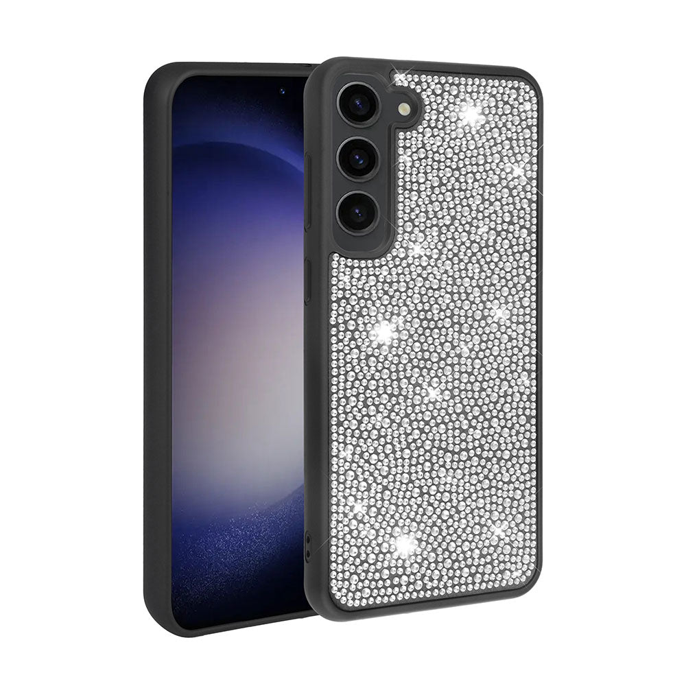 Galaxy S23 Uyumlu Kılıf Parlak Taşlı Tasarım Zore Ston Kapak