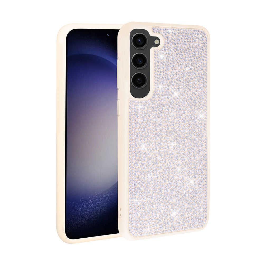 Galaxy S23 Uyumlu Kılıf Parlak Taşlı Tasarım Zore Ston Kapak