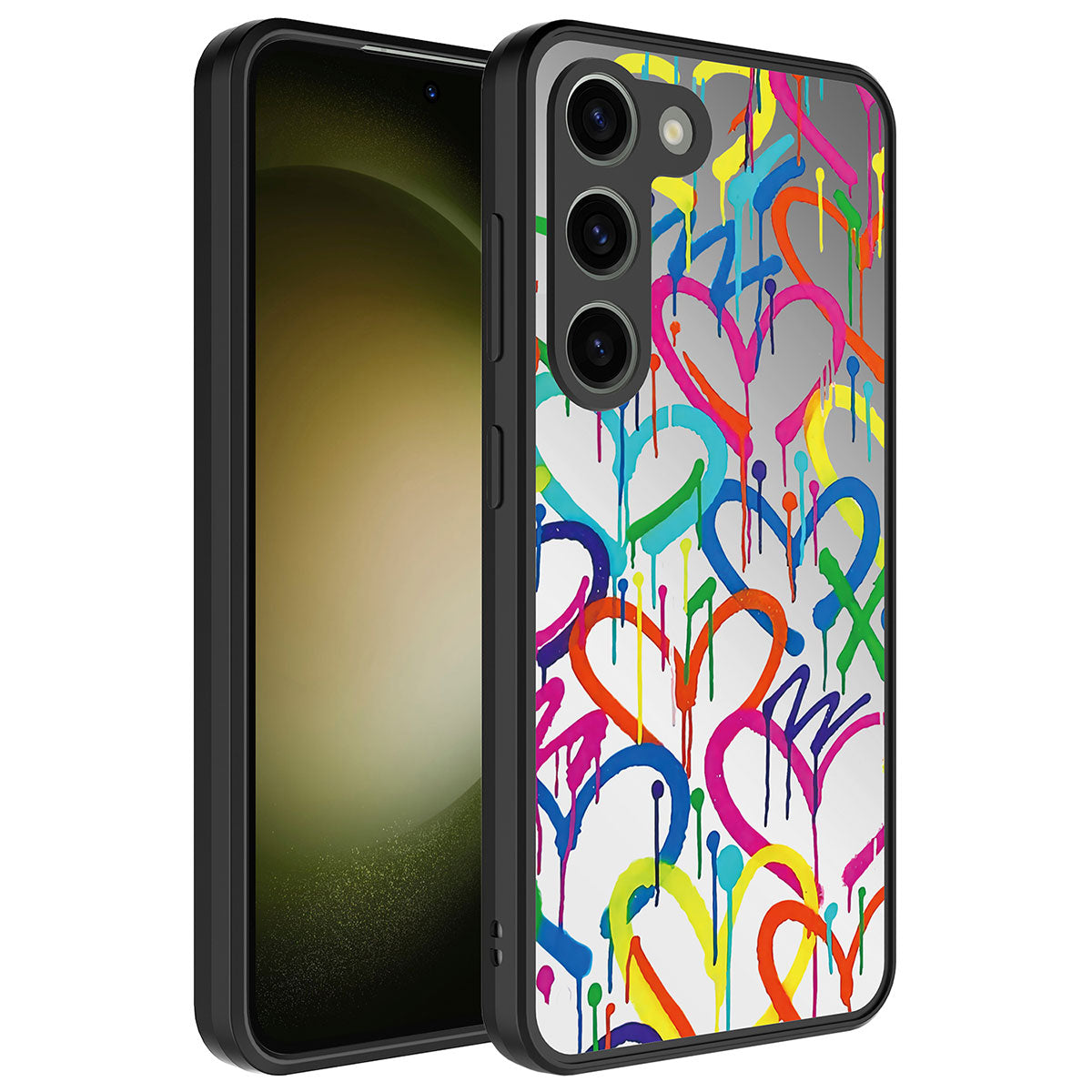 Galaxy S23 Plus Uyumlu Kılıf Aynalı Desenli Kamera Korumalı Parlak Zore Mirror Kapak