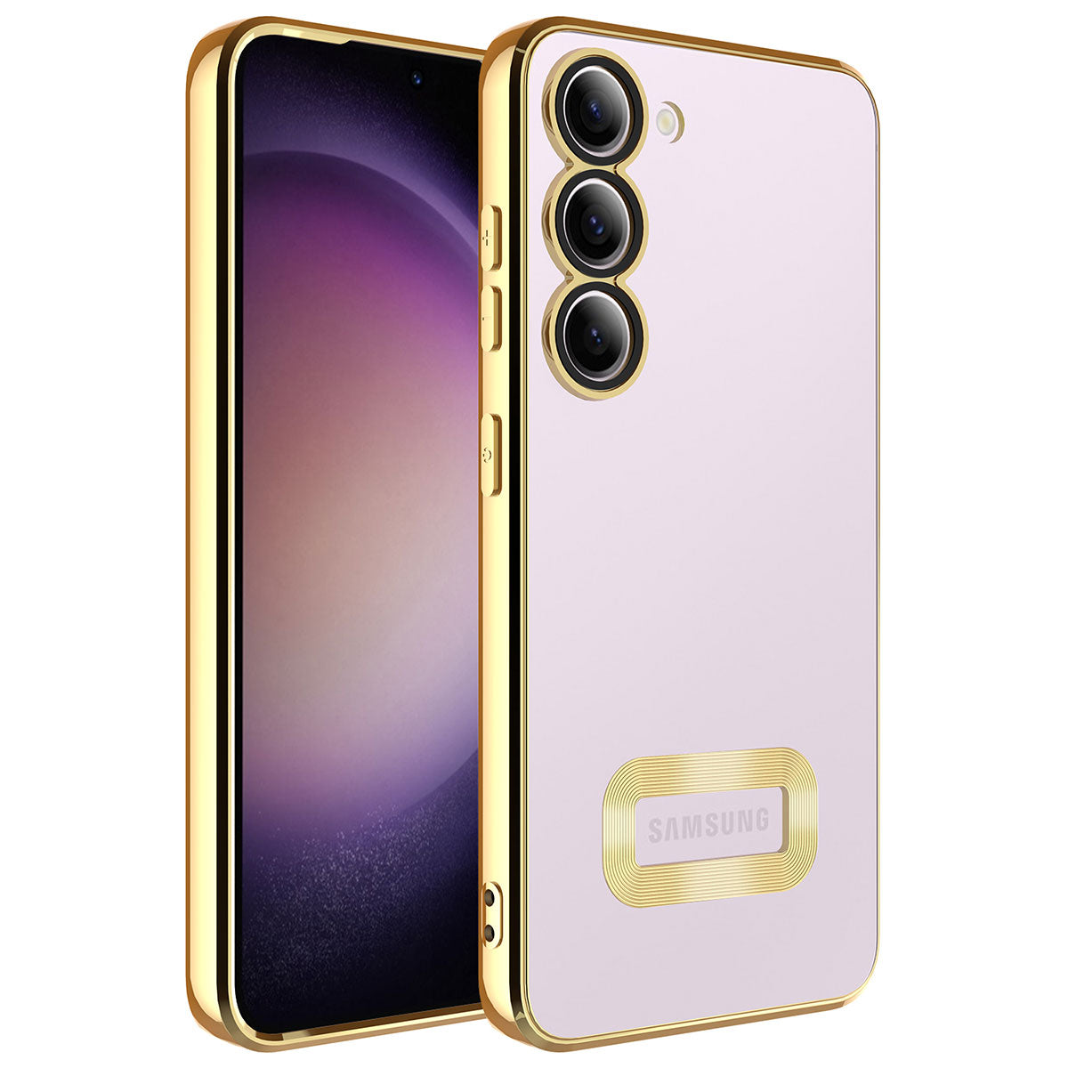 Galaxy S23 Plus Uyumlu Kılıf Kamera Korumalı Logo Gösteren Zore Omega Kapak