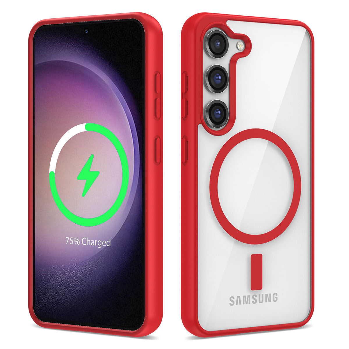 Galaxy S23 Plus Uyumlu Kılıf M-safe Wireless Şarj Özellikli Silikon Zore Ege Kapak