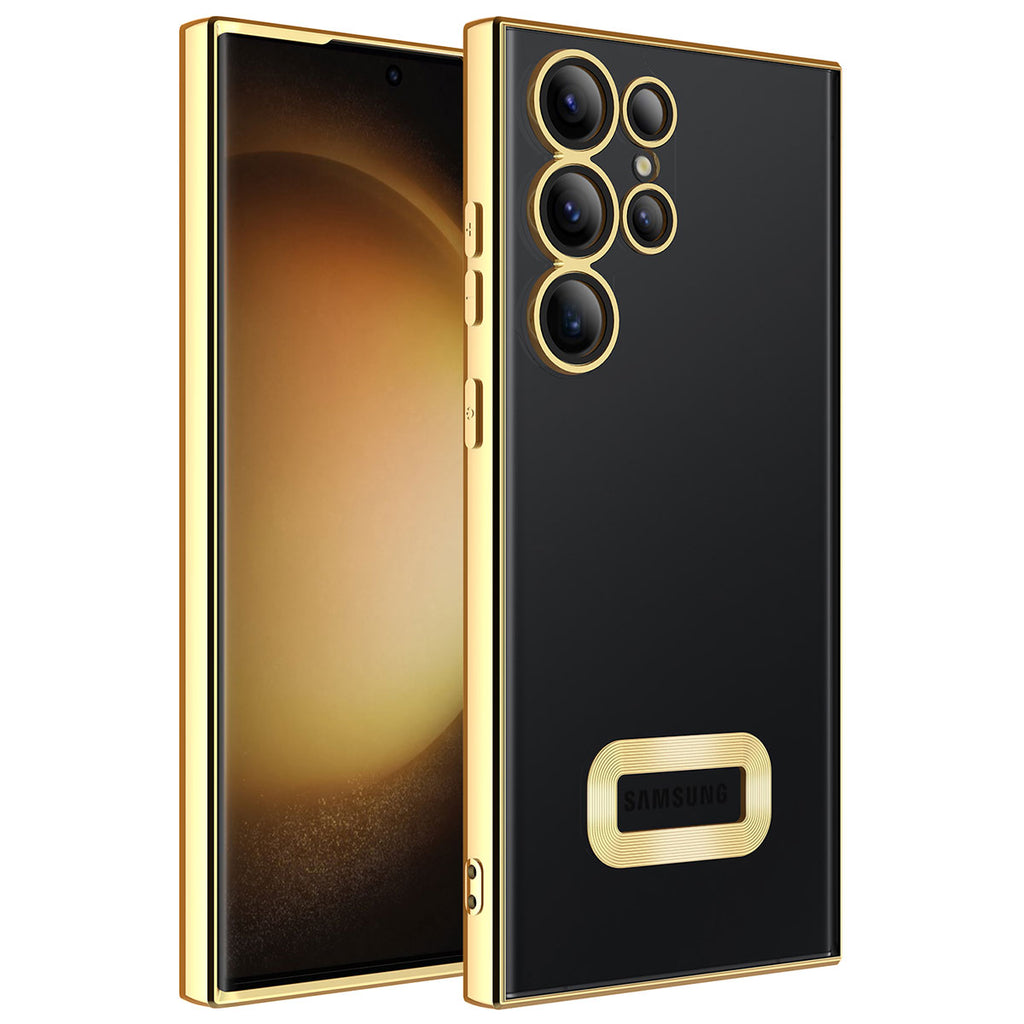 Galaxy S23 Ultra Uyumlu Kılıf Kamera Korumalı Logo Gösteren Zore Omega Kapak