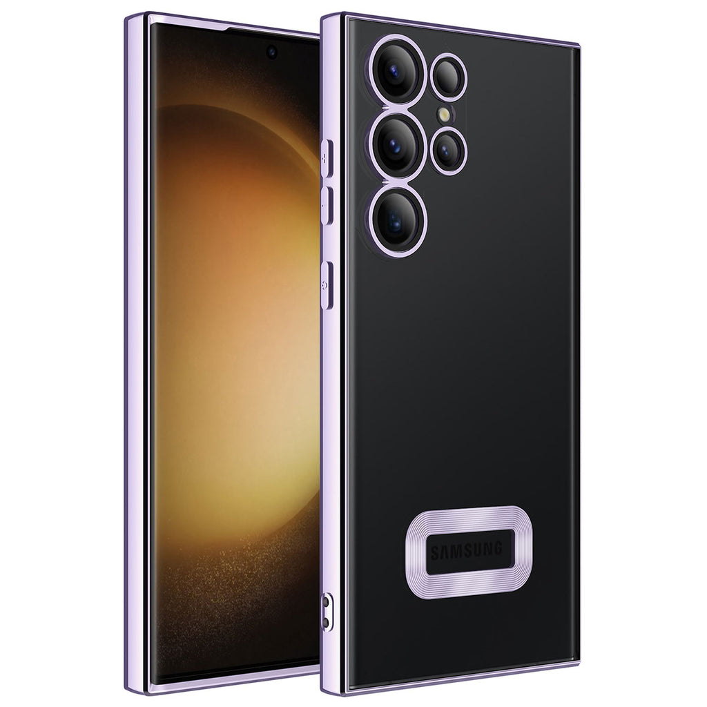 Galaxy S23 Ultra Uyumlu Kılıf Kamera Korumalı Logo Gösteren Zore Omega Kapak