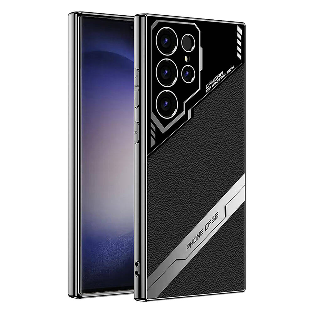 Galaxy S23 Ultra Uyumlu Kılıf Kamera Korumalı Suni Deri Tasarım Zore Yeni Seri Procase Kapak