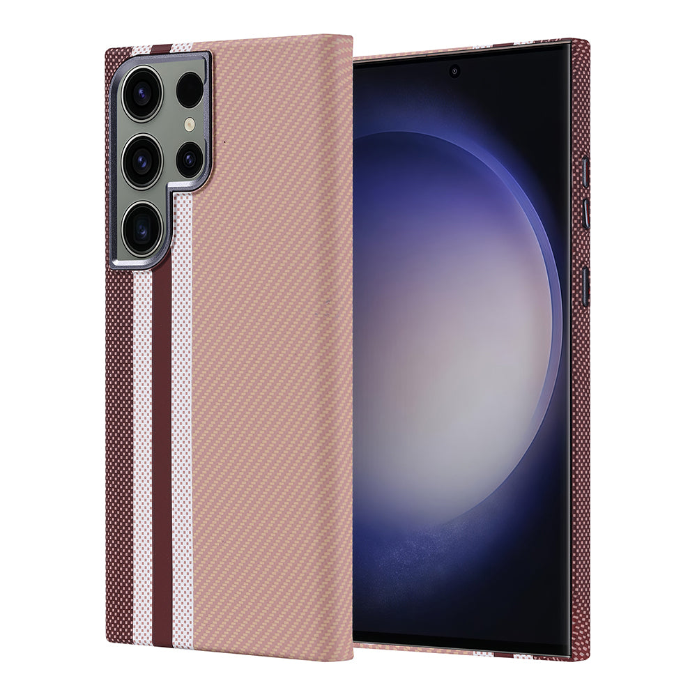 Galaxy S23 Ultra Uyumlu Kılıf M-safe Şarj Özellikli Karbon Fiber Görünümlü Zore Nekst Kapak