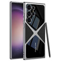 Galaxy S23 Ultra Uyumlu Kılıf Ultra İnce Kamera Korumalı PC + Deri Arka Yüzey Zore X-Pro Kapak